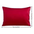 thumbnail image 5 of Egyptian cotton Toddler Pillowcase,Breathable and Cozy Travel Pillow Cover with Envelope Closure, 13" x 18", Red, 2 Pack, 5 of 5