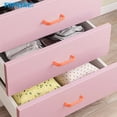 thumbnail image 3 of Tirador pequeño de color sencillo para armario, cajón, estantería, habitación infantil, naranja, rosa, azul, verde y blanco, 3 of 5