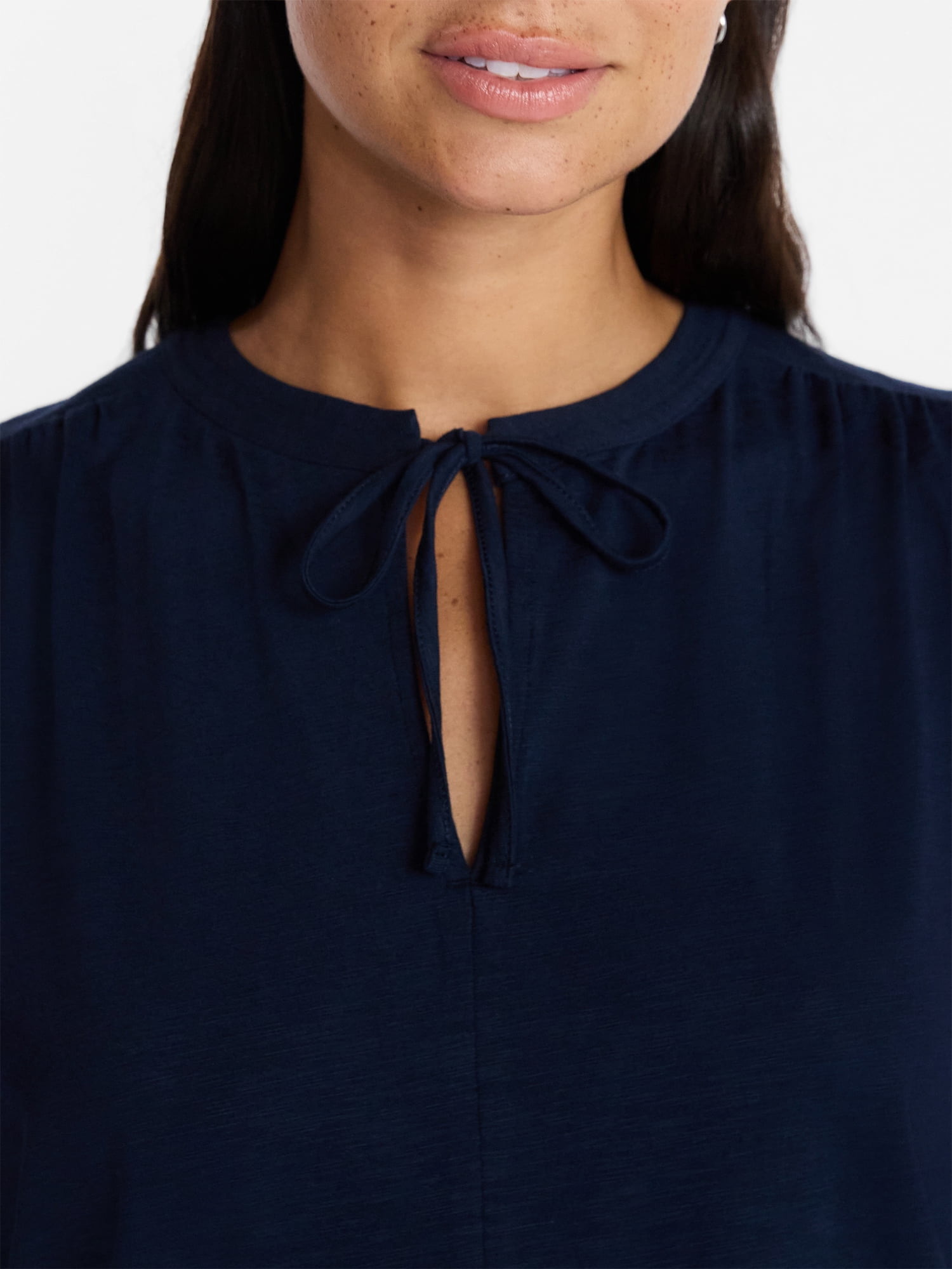 Time and Tru Women’s Tie Front Top, sizes XS-XXXL