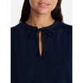thumbnail image 5 of Time and Tru Women’s Tie Front Top, sizes XS-XXXL, 5 of 6