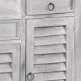 thumbnail image 5 of Sunset Trading Cottage Wood 3-Tiered Shutter Cabinet in Distressed Light Gray, 5 of 5