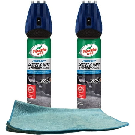 Turtle Wax Oxy Power Out Carpet Cleaner (18 oz.) Bundle with Microfiber Cloth (3 Items)