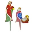 thumbnail image 3 of Lighted Nativity Scene Outdoor, Stained Glass Look Nativity Set, Acrylic Holy Family Yard Decoration for Christmas, Easy Assembled Religious Lawn Decor (9.06"-11."), 3 of 9