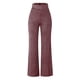 thumbnail image 5 of Pantalones anchos de cintura alta de seda brillante para mujer: cremallera drapeada, diseño acampanado, poliéster, para la playa en verano y atuendos informales., 5 of 8