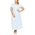 thumbnail image 1 of Shadowline Womens Plus-Size Petals 53 Inch Short Flutter Sleeve Long Gown, 1 of 2