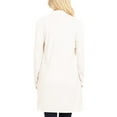 thumbnail image 3 of Women's Casual Long Sleeves Side Pockets Solid Cardigan, 3 of 3