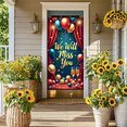 thumbnail image 6 of Teal Background Banner with Golden We Will Miss You Text Party Decoration with Balloons Fireworks Stars Ideal for Farewell Parties Photo Backdrops Celebrations Decor Events, 6 of 8