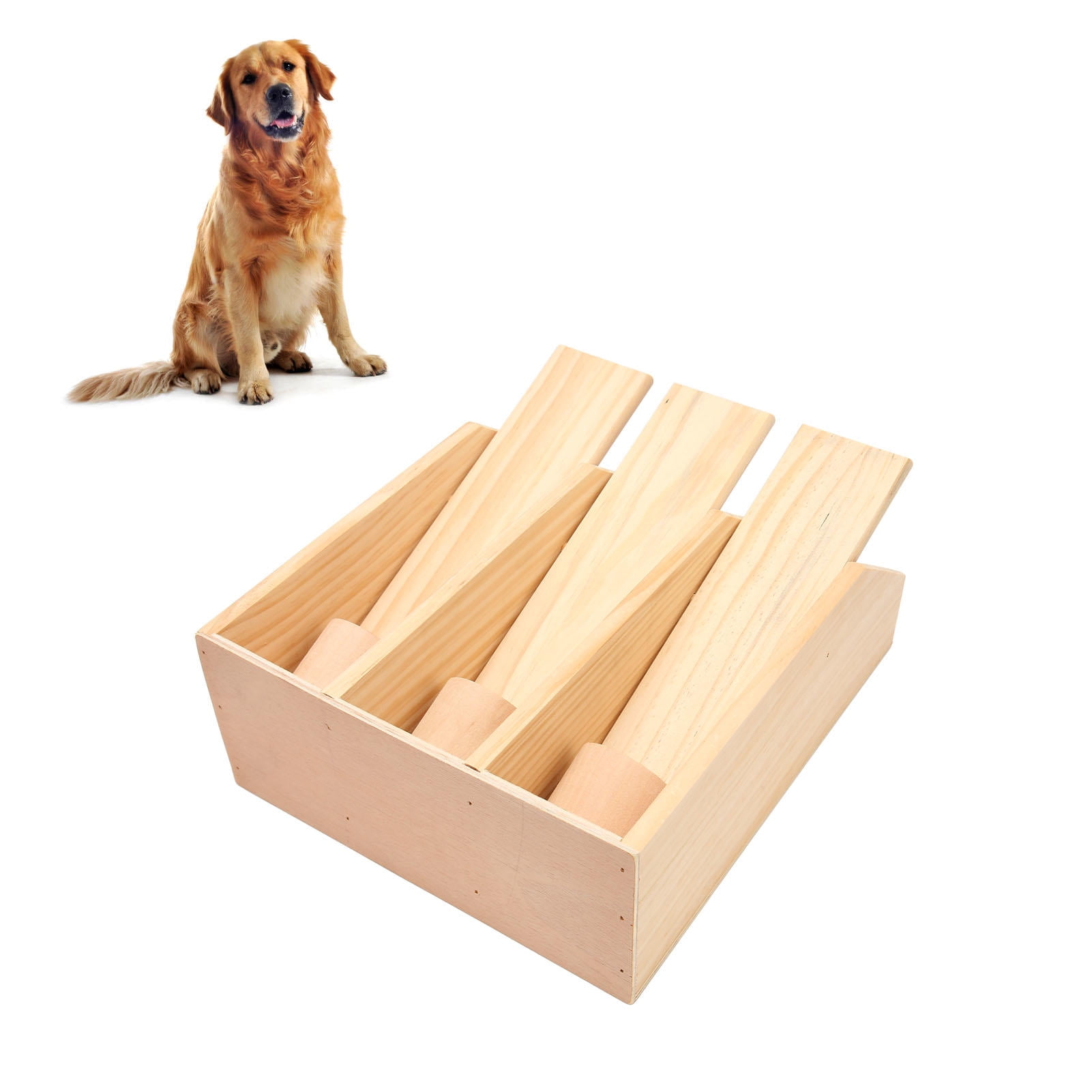 Suodoka Interactive Wooden Puzzle Toy – Food‑Release Foraging Game for Dogs, Cats & Small Pets, Boosts IQ & Reduces Boredom