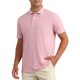 thumbnail image 4 of CAMISAS POLO PARA HOMBRE CHIC INSPIRADOR DE MANGA CORTA LIGERAS DE AJUSTE REGULAR CASUAL PARA NEGOCIOS CAMISETA DE GOLF SÓLIDA M ROSA, 4 of 6