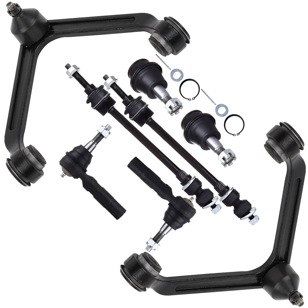 ECCPP - 8PCS Front Suspension Kit For 2002-2005 For Dodge Ram 1500 Upper Control Arm And Ball Joint Outer Tie Rod End Sway Bar End Link Lower Ball Joint