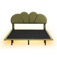 thumbnail image 6 of Storage Upholstered LED Floating Bed Mattress Foundation with PU Leather Headboard and Support Legs, Bed Frame Storage Bed for Boy Girl, No Box Spring Needed, 6 of 9