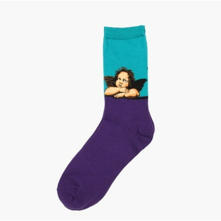 

Mural World Famous Oil Painting Series Men Socks Funny Socks