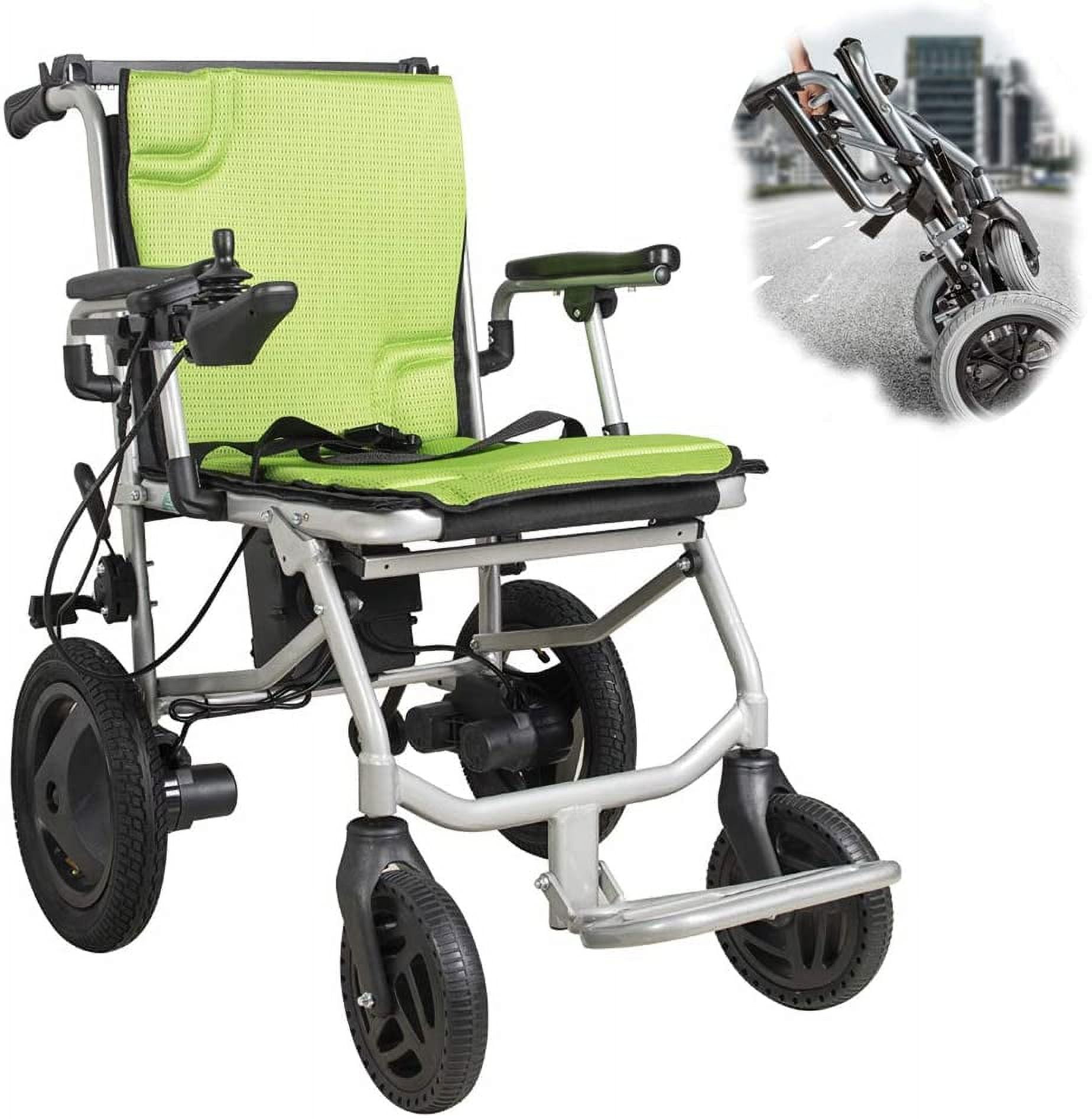 Rubicon Travel Size Lightest Foldable Electric Wheelchair User-Friendly, Only 30 lbs