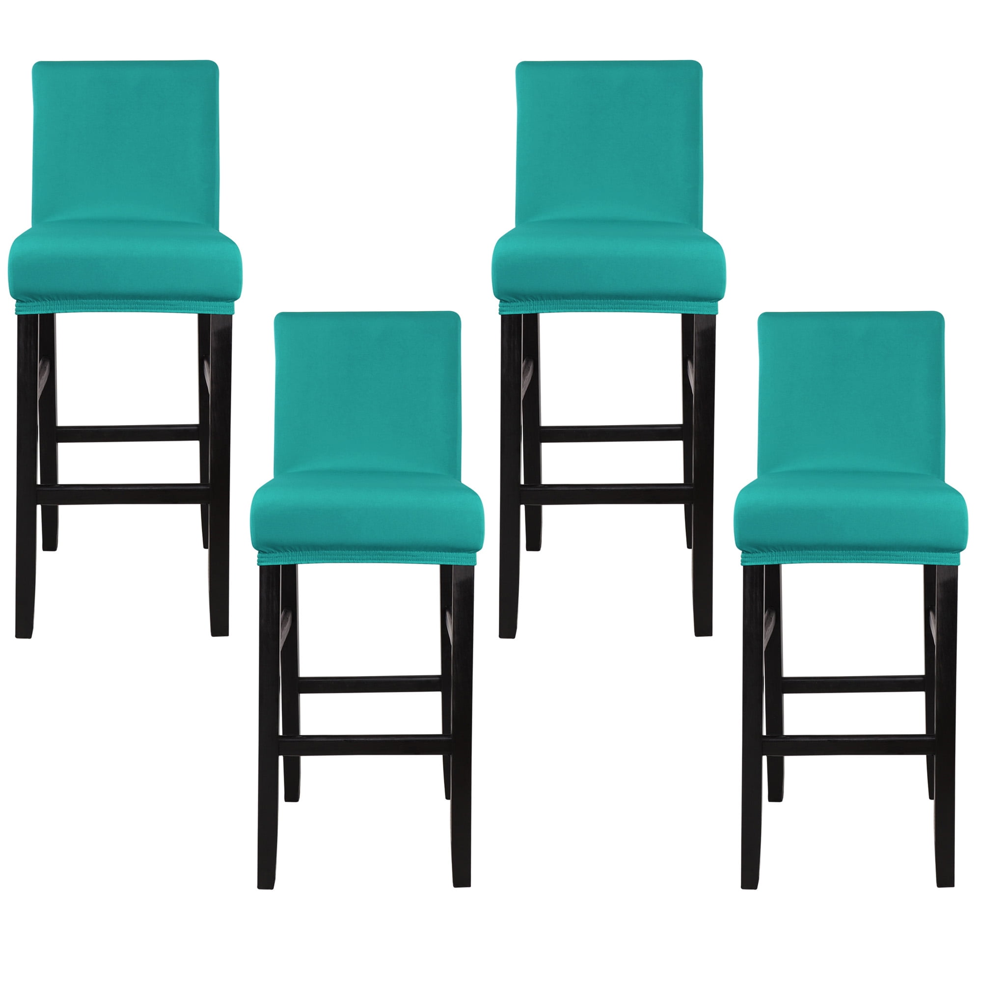 turquoise bar stool covers