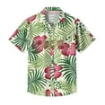 thumbnail image 4 of Yiaimeir Men's Vintage Button Down Bowling Shirts Short Sleeve Summer Beach Shirt，Size M-3XL, 4 of 5