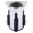 thumbnail image 1 of serony Stanchion Queue Barrier Wall Wall Mount Ribbon Mount Crowd Control Queue Barrier Crowd Queue Barrier Retractable Ribbon Black Yellow 2meter, 1 of 9
