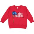 thumbnail image 2 of Inktastic American Flag Design Toddler Sweatshirt, 2 of 4