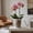 white1, variant on Winter Poetry Upgrade Clear Plastic Orchid Pots With Holes, Transparent Breathable Phalaenopsis Pots, Indoor Plant Containers with Saucers, 6.29x5.51x4.13in B