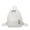 White, variant on Soft Plush Mini Backpack, Lightweight Small Casual Daypack with Zipper Compartments, Fashion Compact Shoulder Bag for Shopping Walking Short Trips