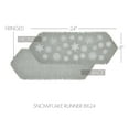 thumbnail image 2 of VHC Brands Yuletide Burlap Dove Grey Snowflake Runner 8x24, 2 of 4