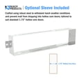 thumbnail image 4 of Nuk3y Solid Brass Mail Slot with Sleeve (Matte Black, 13" x 3.625"), 4 of 6