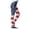 Red, variant on Women Patriotic Leggings USA American Flag Printed Pants High Waisted Yoga Tights Performance Training Bottoms for Sports and Fitness