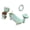Light Green, variant on Decorative Small Bathroom Furniture Set For Play Houses Includes Sink Bathtub And Toilet
