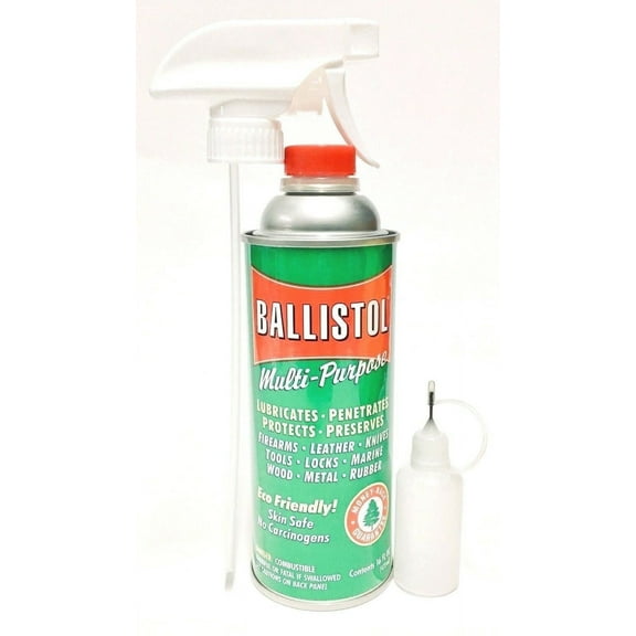 Ballistol 16oz can w/ Spray Trigger & Drip Bottle - MultiPurpose Lubricant Gun Cleaner
