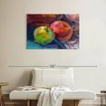 thumbnail image 2 of Elephant Stock Apples Still Life Wall Art - Horizontal Canvas Wall Art - Dining Room Wall Decor - Food And Drink Canvas - Gray And Brown Decor - 36" x 24", 2 of 8
