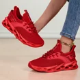 thumbnail image 3 of Blade Red Running Shoes for Woman and Man – Stylish Lightweight Sneakers with Shock-Absorbing Sole, Ideal for Training & Everyday Wear 11.5 for women,11 for man, 3 of 6