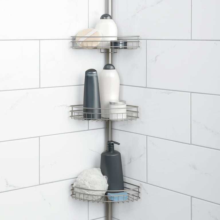 Rust-Resistant Shower Pole Caddy