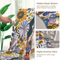 thumbnail image 5 of Yayeee 2 Pack Dining Chair Covers Stretch Parson Chairs Slipcovers Seat Protector, Purple Flowers, 5 of 6