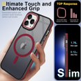 thumbnail image 6 of iPhone 11 Pro Max Cases[Compatible with Magsafe][Support Magnetic Car Mount] Non-Slip Shockproof Protective Slim Fit Matte for Women Men Phone Case for iPhone 11 Pro Max Case,6.5 inch,2019,Red, 6 of 14