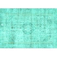 thumbnail image 1 of Ahgly Company Indoor Rectangle Persian Turquoise Blue Traditional Area Rugs, 4' x 6', 1 of 4