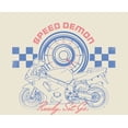 thumbnail image 2 of Sportsbike Race Speed Demon Natural Men's Crew Neck Short Sleeve Tee-3XL, 2 of 2