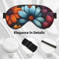 thumbnail image 4 of Salouo Colorful Blooming Flowers Pattern Sleep Mask,Sleep Eye Mask & Blindfold Eye Sleep Shade Cover with Elastic Strap Soft Eye Cover Eyeshade for Night Sleeping Travel & Nap, 4 of 7
