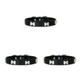 thumbnail image 2 of Youkk Stylish PU Cat Collar With Adjustable Buckles And Durable Multiple Sizes Available Dogs Collars black 1.5*37cm 3Set, 2 of 6