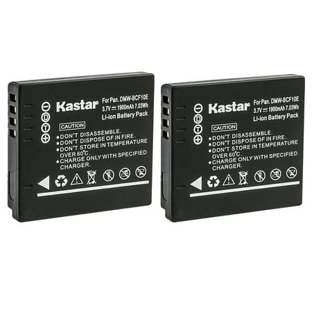 Kastar 2-Pack DMW-BCF10 Battery Replacement for Panasonic Lumix DMC-TS1 Lumix DMC-TS2 Lumix DMC-TS3 Lumix DMC-TS4 Lumix DMC-FS10 Lumix DMC-FS11 Lumix DMC-FS12 Lumix DMC-FS15 Camera