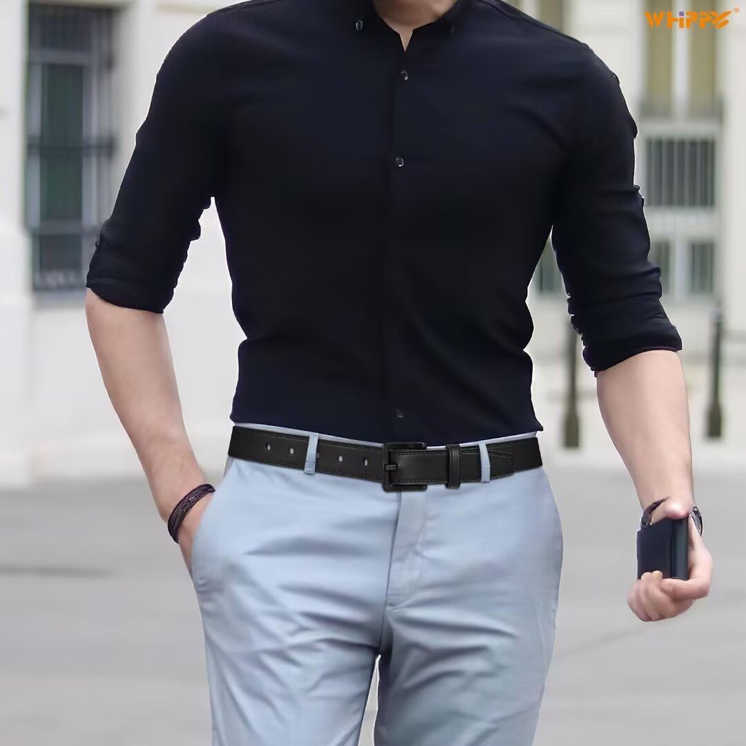 Whippy Nickel-Free Leather Belt for Men photo 2