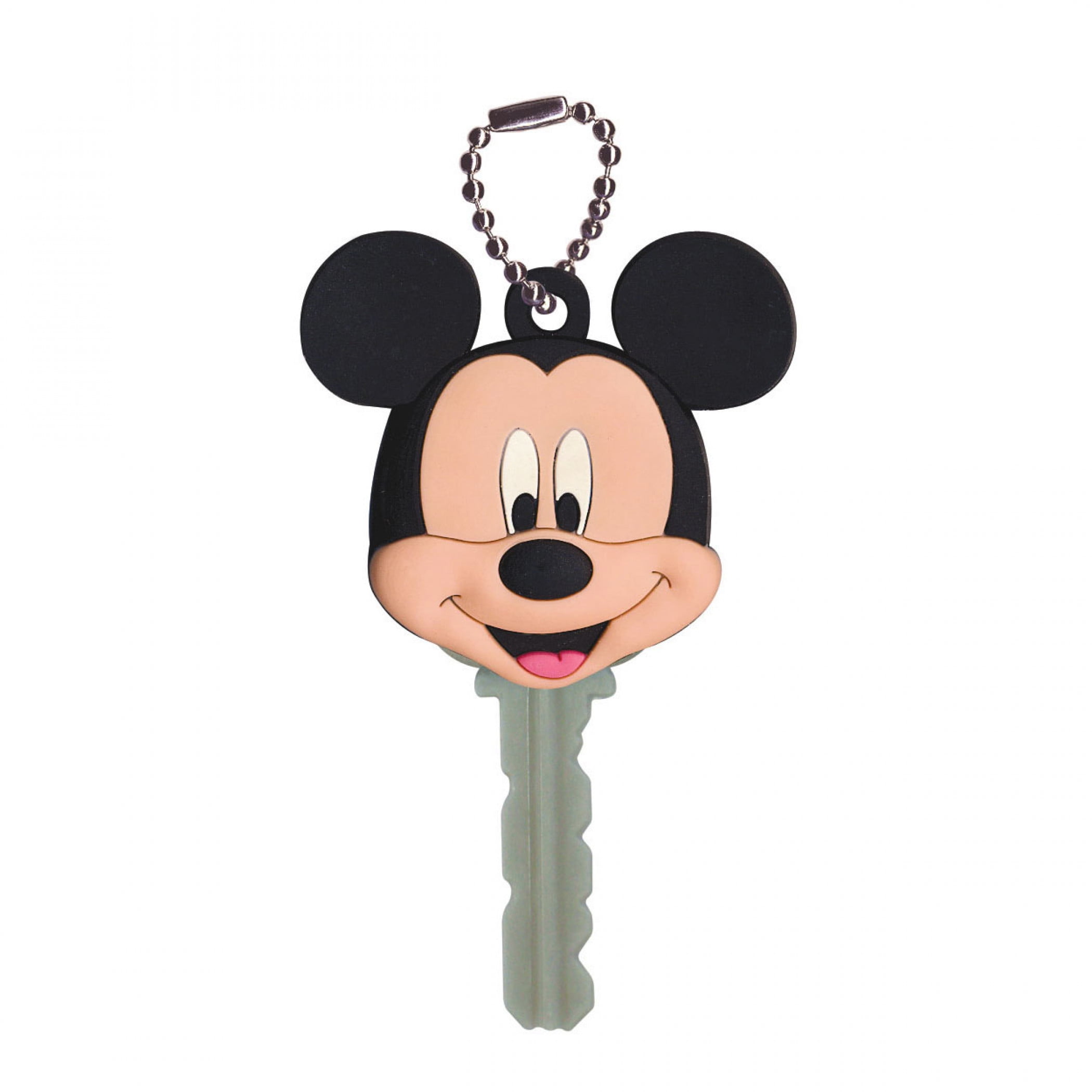 Silicone Key Ring Cap Head Cover Lovely Disney Mickey Mouse Key Shell Keychain 