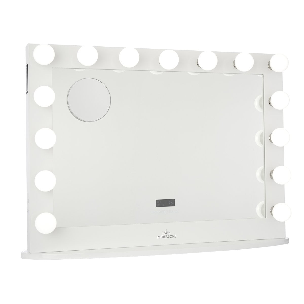 Impressions Vanity Hollywood Iconic Premiere Pro Mirror With Bluetooth Speakers 15 Frosted Led Dressing Makeup Magnifying Glass And Dimmer Switch Com Impressions Vanity Hollywood Iconic, Reigncharm Hollywood Vanity Mirror With Bluetooth Speakers
