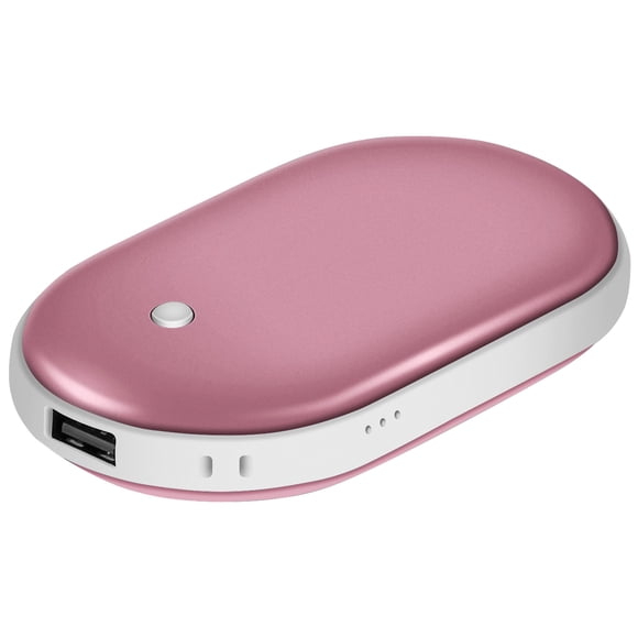 GPCT Chauffe-Mains Portable 5000mAh Banque d'Alimentation Rechargeable Chauffe-Poche Double Face