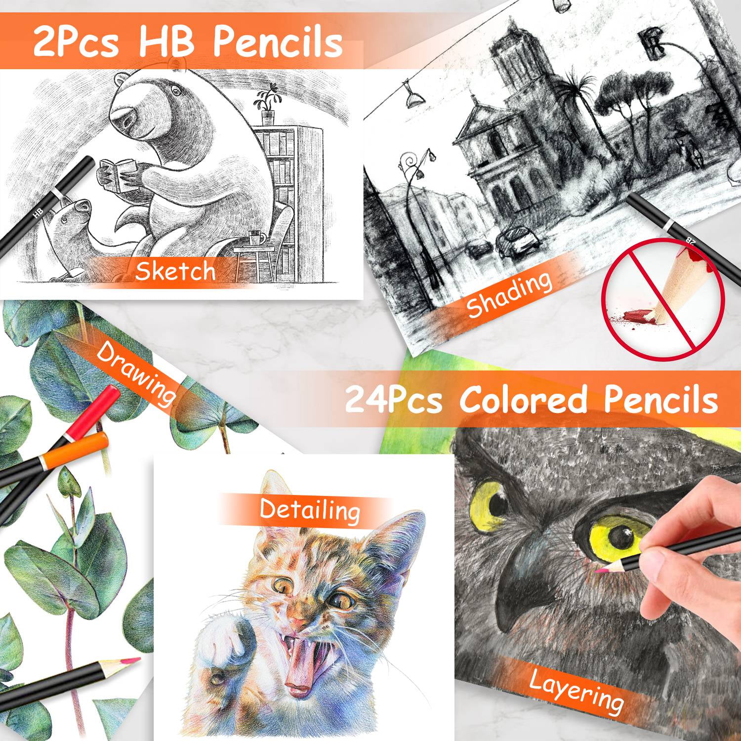 iMounTEK 140 Piece Art Set Crafts Painting Kit Includes Crayons, Colored Pencils, Oil Pastels in Wooden Case, Professional Art Kit Creative Gift for Teens, Beginners Girls Boys