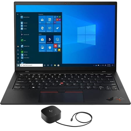 Lenovo ThinkPad X1 Carbon Gen 9 Home/Business Laptop (Intel i7-1185G7 4-Core, 14.0in 60Hz Wide UXGA (1920x1200), Intel Iris Xe, 16GB RAM, Win 11 Pro) with G5 Essential Dock