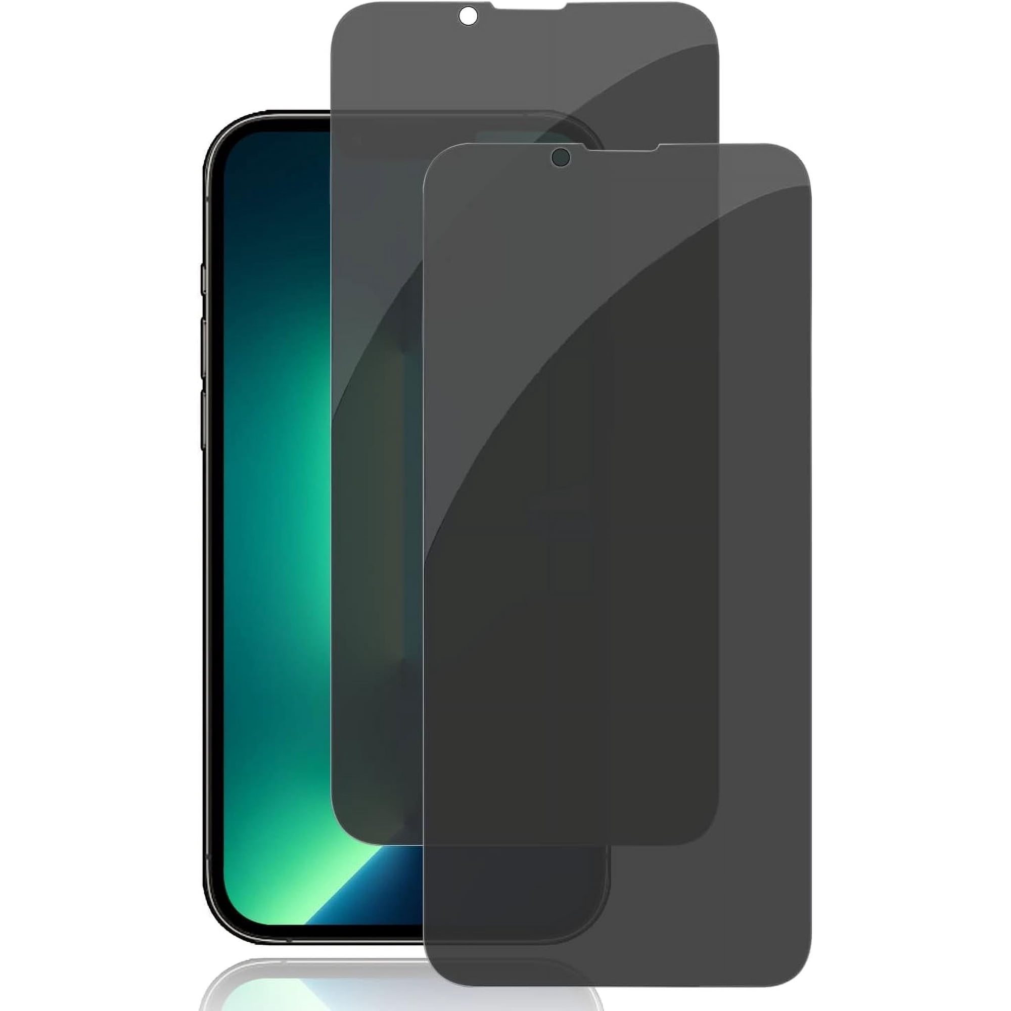 [2 Pack iPhone 14/iPhone 13/iPhone 13 Pro Privacy Screen Protector Anti-Spy Tempered Glass Film 9H Hardness Upgrade Edge Protection Easy Installation Bubble Free [6.1 inch]