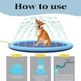 thumbnail image 5 of Fidofaves Splash Pad for Dogs, Fidosplashim The Splash Pad That Makes Your Pup Clad, Foldable Fidosplash Pad for Dogs, Pet Water Spray Pad for Playing Outdoors (66.93in), 5 of 7