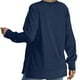 thumbnail image 5 of Camisas holgadas,Camiseta de manga larga a cuadros para mujer, cuello redondo, color liso, blusa holgada de poliéster, ropa informal de diario, sopatenor, 5 of 9