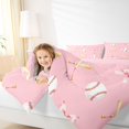 thumbnail image 3 of Manfei Dreamy Princess Bow Full Size Comforter Sets,Baseball Ball Games Bedding Comforter Set,Pink Reversible,3-Piece,1 Comforter and 2 Pillowcases, 3 of 7