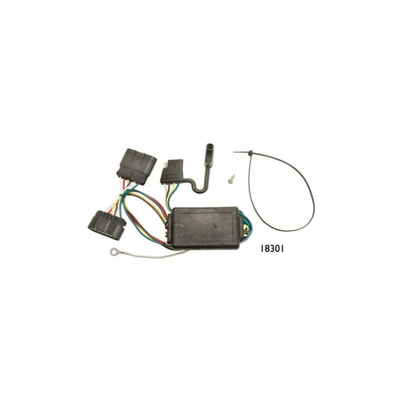Tekonsha Trailer Wiring Connector 118301 T-One; 4-Way Flat Replacement For OEM Wiring Harness; With Circuit Protector Converter