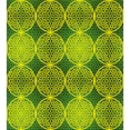thumbnail image 3 of Ambesonne Modern Duvet Cover Sets, Vivid Flower of Life, 2-Twin, Yellow Hunter Green, 3 of 4